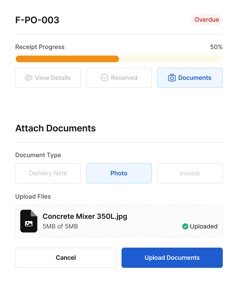 Delivery tracking with mandatory photo capture